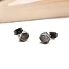 Stainless steel Hexagon Stud Earrings PW-WG255A2-01-4