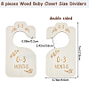 CRASPIRE 1 Set Wooden Closet Divider WOOD-CP0001-04-2