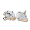 Opalite Copper Wire Wrapped Pendants G-K338-06P-02-2