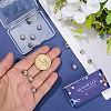 20Pcs Round Brass Micro Pave Cubic Zirconia Beads ZIRC-SC0001-37B-3