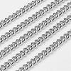 Tarnish Resistant 304 Stainless Steel Twist Chains CHS-R004-0.6mm-1