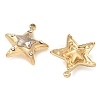 304 Stainless Steel with Rhinestone Charms STAS-Q345-13G-2