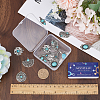 SUNNYCLUE 16Pcs 8 Style Resin Imitation Turquoise Pendants FIND-SC0007-68-3