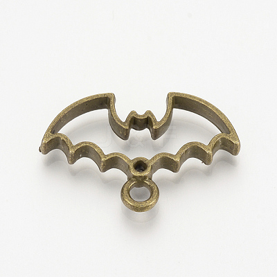 Alloy Open Back Bezel Pendants X-PALLOY-T020-02AB-1