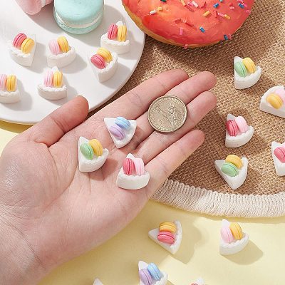 30Pcs Opaque Resin Imitation Food Cabochons RESI-CJ0003-63-1