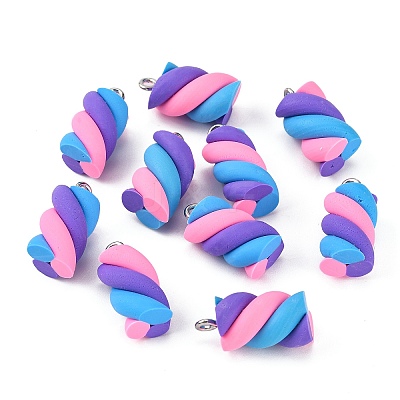 Handmade Polymer Clay Charms LS-X-CLAY-T016-83M-1