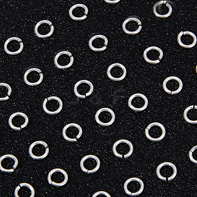 50Pcs 925 Sterling Silver Open Jump Rings STER-BBC0006-18A-1