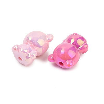 Opaque UV Plating Acrylic Beads PACR-P005-07-1