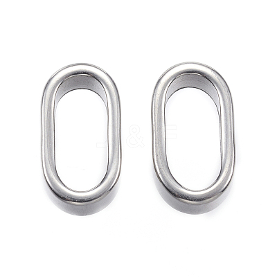 Tarnish Resistant 304 Stainless Steel Slider Charms X-STAS-F040-14-P-1