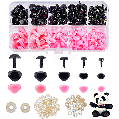 Plastic Doll Nose Sets DIY-WH0297-07D-1