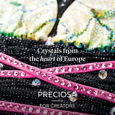 Preciosa® Crystal Hotfix Flatback Stones Y-PRC-HSS10-70530-200-1
