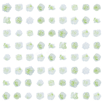 200Pcs Flower & Butterfly Resin Cabochons CRES-TA0001-89B-1