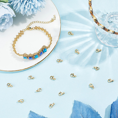 100Pcs 304 Stainless Steel Lobster Claw Clasps STAS-BBC0009-39A-G-1