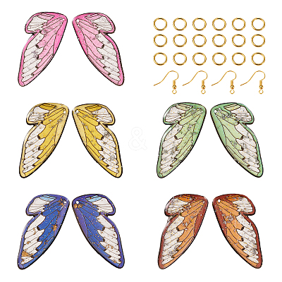 DIY Butterfly Wing Earring Making Kit DIY-TA0005-17-1