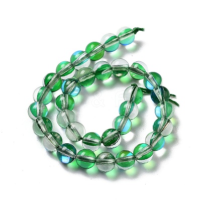 Synthetic Moonstone Beads Strands G-P528-J01-14-1
