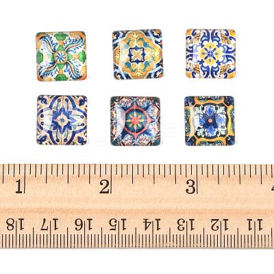 20Pcs Glass Cabochons GLAA-FS0002-57-1
