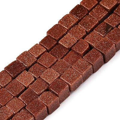 Synthetic Goldstone Beads Strands G-T139-6x6-18A-1