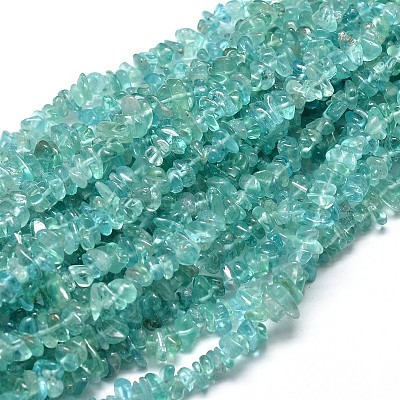 Natural Apatite Chip Beads Strands G-E271-80-1