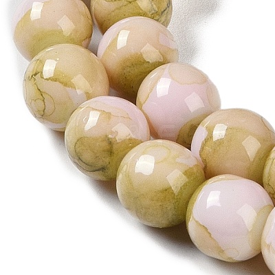 Baking Paint Glass Bead Strands GLAA-H031-01A-06-1