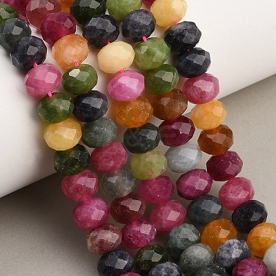 Faceted Dyed Natural White Jade Beads Strands GG-CBAE966-01B-A-1