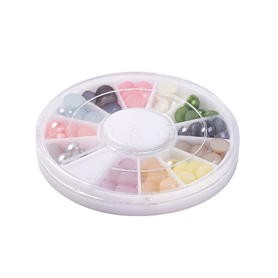 ABS Plastic Cabochons OACR-X0006-09-6mm-1