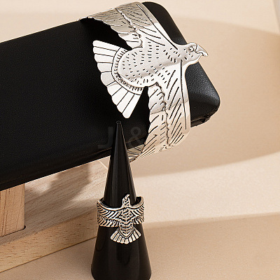 Eagle Alloy Cuff Bangles & Rings Sets for Women FS-WG75483-01-1