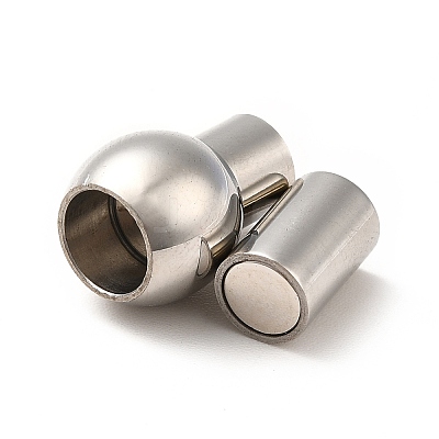 Tarnish Resistant 304 Stainless Steel Magnetic Clasps X-STAS-E006-1-1