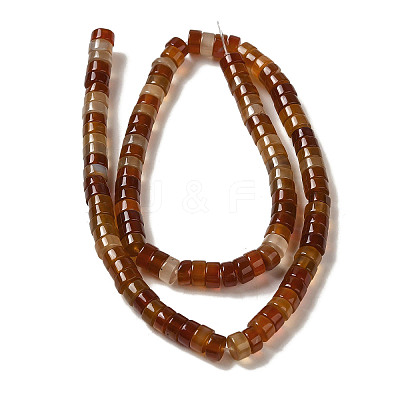 Natural Red Agate Beads Strands G-NH0017-E01-01-1