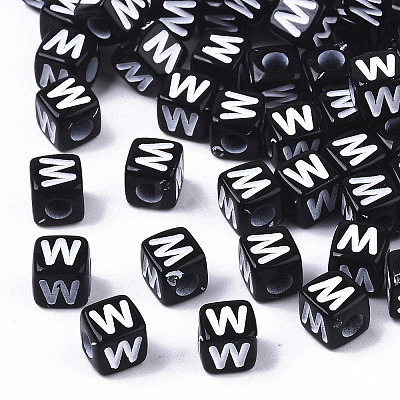 Opaque Acrylic Beads LS-X-SACR-N002-01W-1