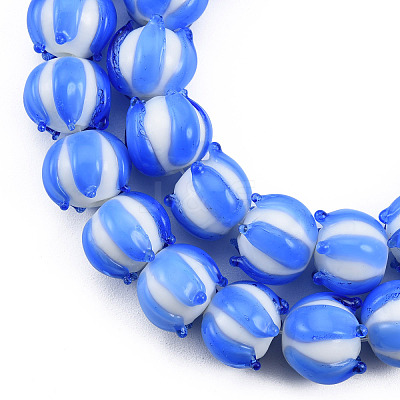 Handmade Lampwork Beads Strands LAMP-N021-44B-1
