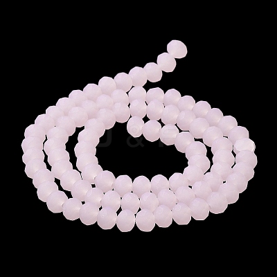 Imitation Jade Solid Color Glass Beads Strands EGLA-A034-J10mm-MD02-1
