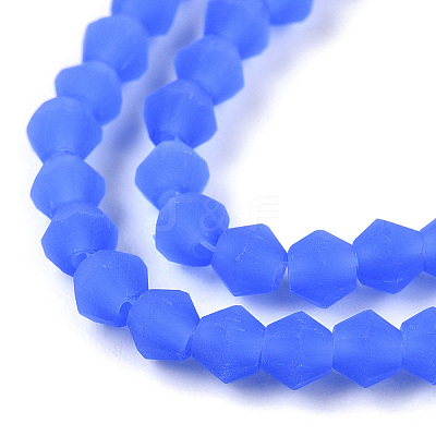 Imitation Jade Frosted Glass Bead Strands EGLA-A039-J2mm-MD04-1