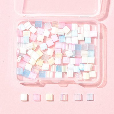 100Pcs 10 Styles 2-Hole Glass Seed Beads SEED-FS0001-45-1