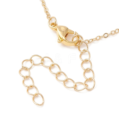 Natural Pearls Beaded Chain Necklace NJEW-JN04345-1