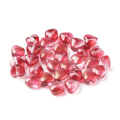 Electroplate Glass Beads EGLA-E059-F08-1