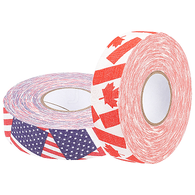 2 Rolls 2 Colors Bockey Masking Tape AJEW-GF0004-36B-1