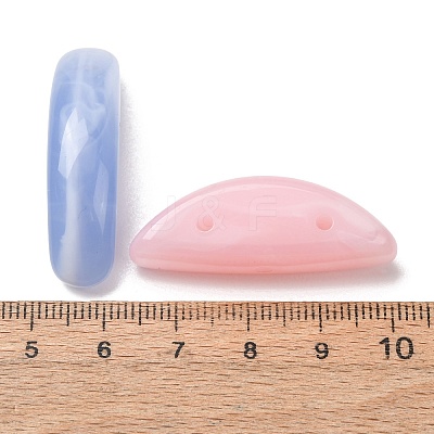 Two-Tone Imitation Gemstone Acrylic Beads AC-CBA7B05-10-1