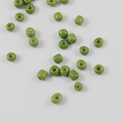 Baking Paint Glass Seed Beads SEED-US0003-3mm-K9-1