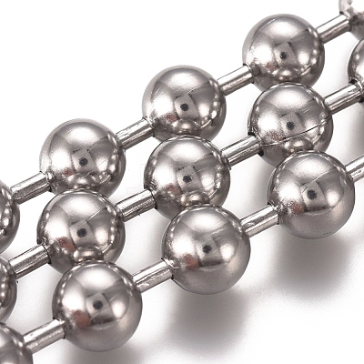 Tarnish Resistant 3.28 Feet 304 Stainless Steel Ball Chains X-CHS-E021-13L-P-1