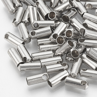 Tarnish Resistant 201 Stainless Steel Cord Ends X-STAS-S028-42-1