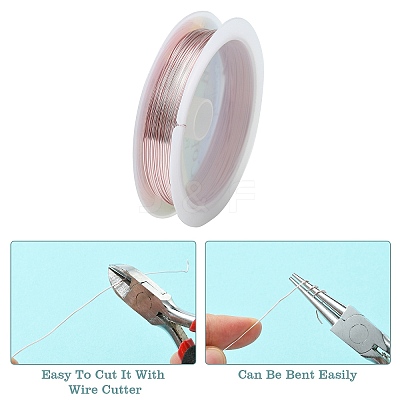 Copper Jewelry Wire CWIR-CW0.6mm-25-1