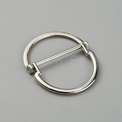 Alloy Buckle Clasps FIND-WH0143-82C-P-1