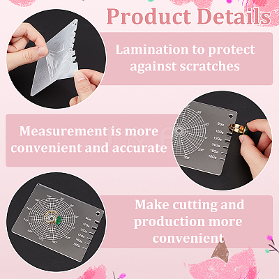 1 Set Acrylic Finger Ring Measuring Tools TOOL-BC0003-16-1