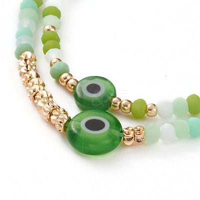 Adjustable Nylon Cord Braided Bead Bracelets Sets BJEW-JB05790-05-1