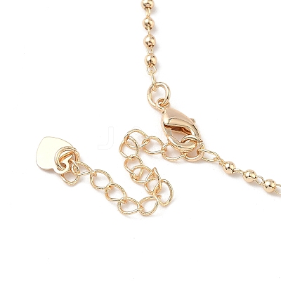 Natural Cultured Freshwater Pearl Rondelle Tassel Anklets AJEW-AN00718-1