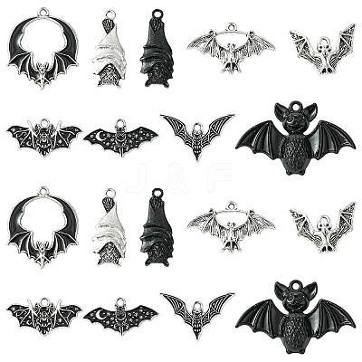 36Pcs 9 Styles Alloy Pendants FIND-YW0006-92-1
