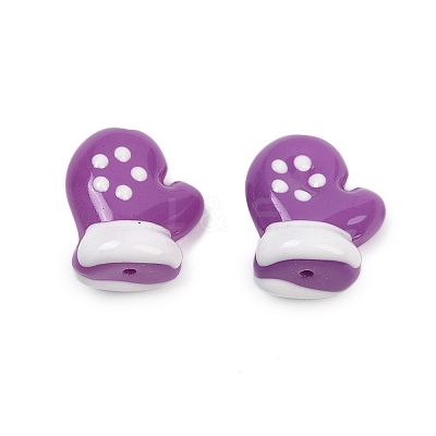 Baking Paint Glass Enamel Beads LAMP-R004-07D-1