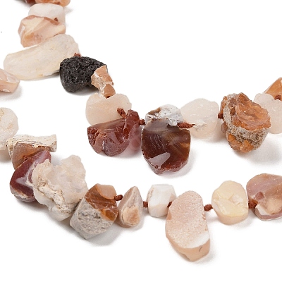 Raw Rough Natural Fire Opal Beads Strands G-C253-01-1