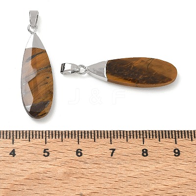 Natural Tiger Eye Pendants GG-CBA9F30-03P-02-1