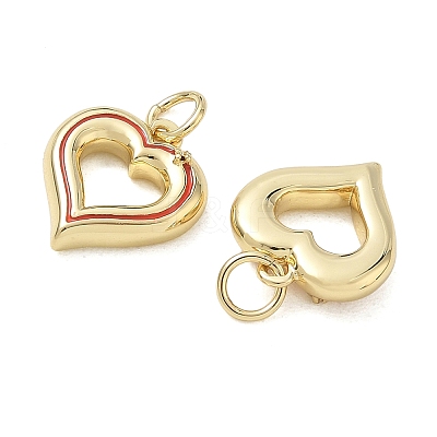 Brass & Enamel Pendants KK-CBAD360-07G-02-1